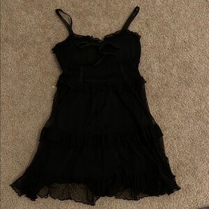 Wild Fable Black Ruffled Dress